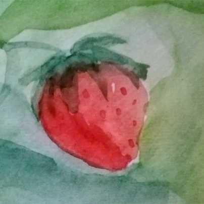 <b>Strawberry harvest</b><br>Watercolor. 2018